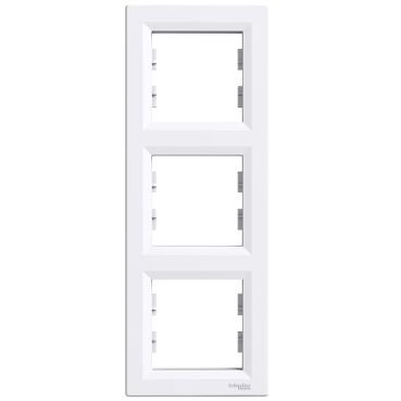 ASFORA BEYAZ ÇERÇEVE 3 LÜ DİKEY
