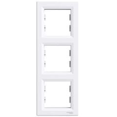 ASFORA BEYAZ ÇERÇEVE 3 LÜ DİKEY