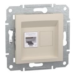 ASFORA KREM 1*RJ45 CAT.6 UTP