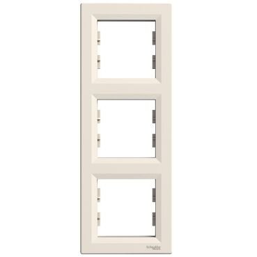 ASFORA KREM ÇERÇEVE 3 LÜ DİKEY