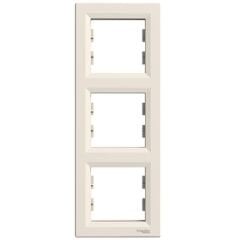 ASFORA KREM ÇERÇEVE 3 LÜ DİKEY