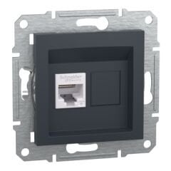 ASFORA ANTRASİT 1*RJ45CAT6-UTP
