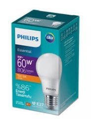 PHILIPS 8-60W E27 2700K LED LAMBA ESS LEDbulb