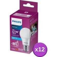 PHILIPS 8W E27 6500K LED AMPUL - 12 ADET