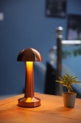 CT-8430 LİZBON ŞARJLI MASA LAMBASI (BAKIR)