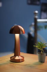 CT8430 LİZBON ŞARJLI MASA LAMBASI (BAKIR)