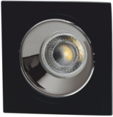 CT-5053 JAGUAR KARE SPOT ( SİYAH KASA-PLATİN )