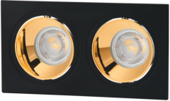 CT-5056 JAGUAR KARE SPOT ( SİYAH KASA-ROSE )(2'Lİ)