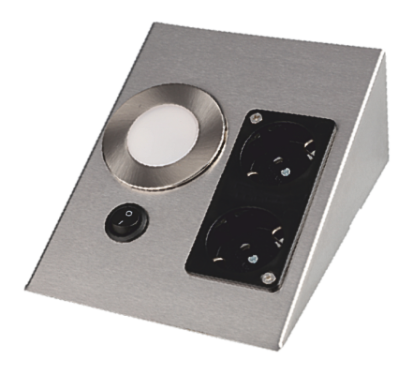 CT-5109B 1W ÜÇGEN SPOT BEYAZ (LEDLİ+ÇİFT PRİZLİ)