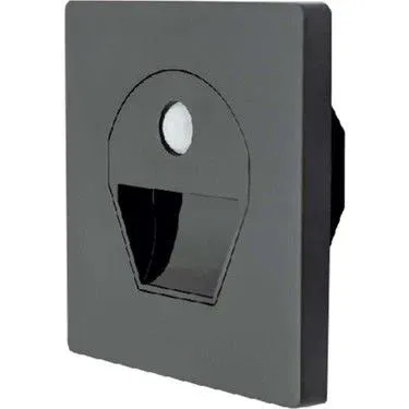 CT-5170SG 1W SENSÖRLÜ LEDLİ KORİDOR ARMATÜRÜ SİYAH KASA(GÜNIŞIĞI)