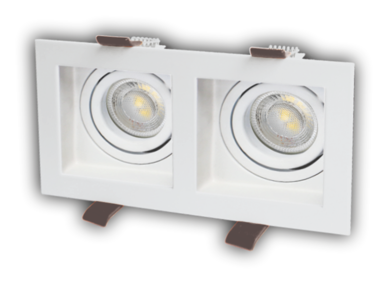 CT-5237 PARS KARE SPOT (İKİLİ BEYAZ+BEYAZ)