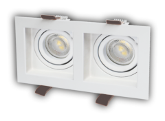 CT-5237 PARS KARE SPOT (İKİLİ BEYAZ+BEYAZ)