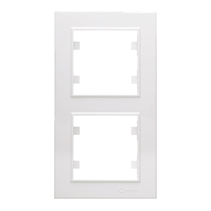 56001707 MAKEL KAREA BEYAZ  ÇERÇEVE 2 Lİ DİKEY