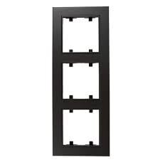 86111708 MAKEL KAREA LİNE SİYAH ÇERÇEVE 3 LÜ DİKEY