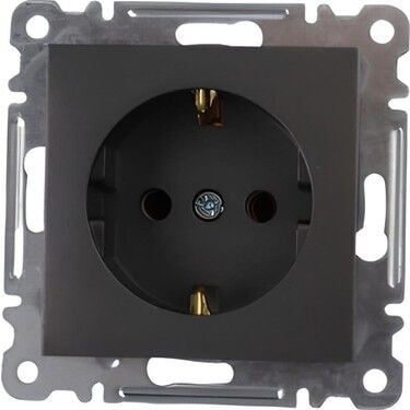 57050028 MAKEL KAREA FÜME TOPRAKLI PRİZ MODÜL+KAPAK