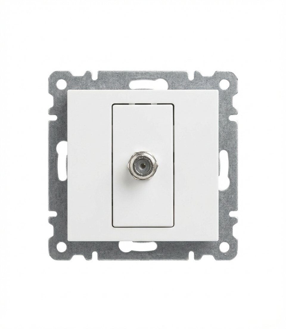 57001280 MAKEL KAREA BEYAZ F KONNEKTÖR BOŞ MODÜL+KAPAK