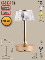 CT-8434 RIO ŞARJLI MASA LAMBASI