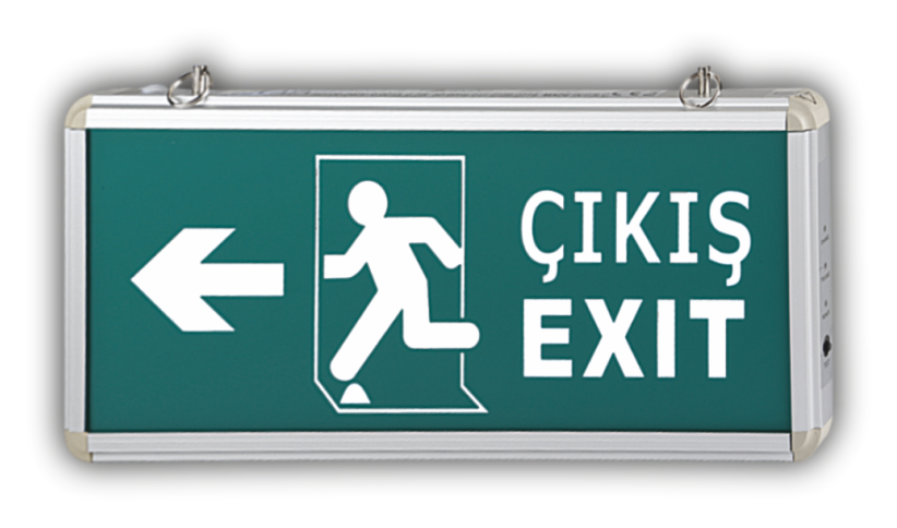 CT-9170 3W EXIT ÇIKIŞ ARMATÜRÜ LEDLİ 3 SAAT AKÜLÜ