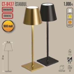 CT-8437 İSTANBUL SARJLI MASA LAMBASI