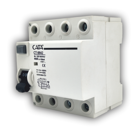 CT-9642 40 AMPER KAÇAK AKIM RÖLESİ ( 30 mA / TRİFAZE / 6 kA )