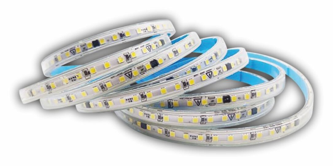 220V 10 ÇİP ŞERİT LED  ( BEYAZ )(YAPIŞKANLI)