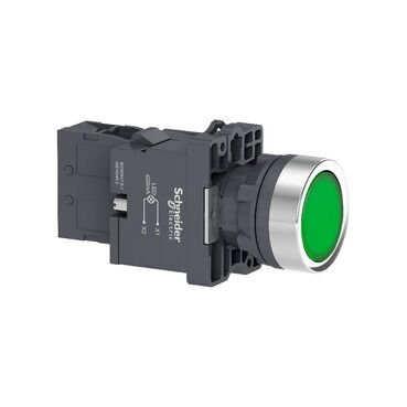 XA2EW33M1 SCHNEİDER YAYLI BUTON YEŞİL 1NA 230V
